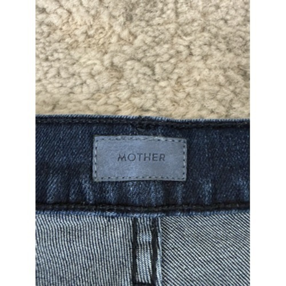 Mother Flare Jeans Womens 29 Blue Dark Wash Mid Rise Stretch Denim - Picture 9 of 12